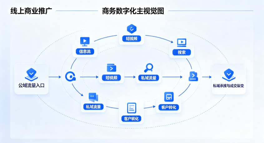 华容区线上商业推广怎么做？全域流量闭环搭建与低成本转化实战指南